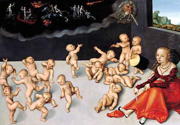 Melancholia Oil Painting by Lucas The Elder Cranach