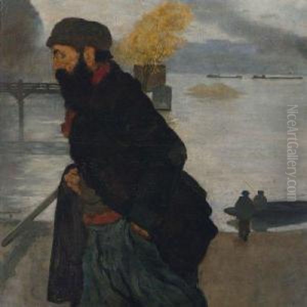 L'ouvrier De La Seine Oil Painting by Henri-Jacques Evenepoel