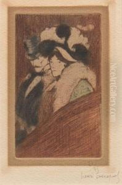 La Loge Oil Painting by Henri-Jacques Evenepoel