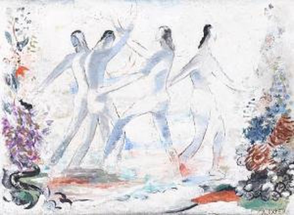 La Danse Oil Painting by Alexandra Alexandrov Exter