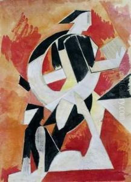 Projet Pour Une Decoration Oil Painting by Alexandra Alexandrov Exter