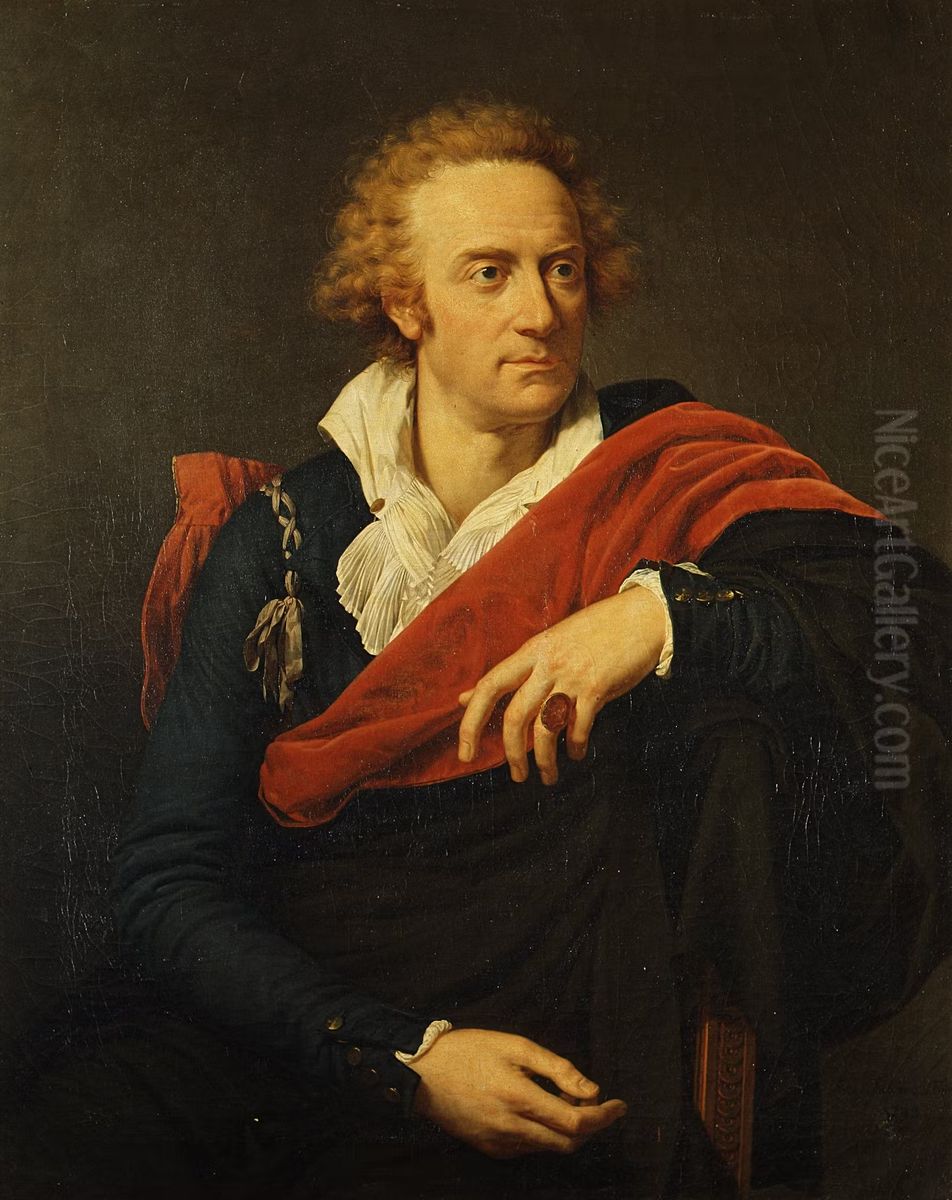 Ritratto Di Vittorio Alfieri Oil Painting by Francois-Xavier Fabre
