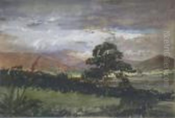 On The Dee, South Of Castle Douglas Oil Painting by John Faed