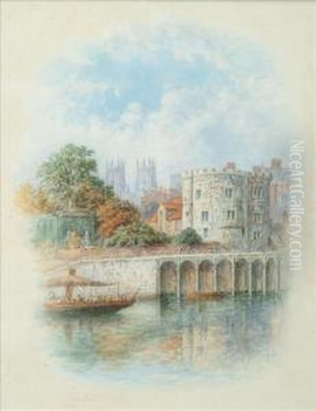 York Minster Oil Painting by George Fall