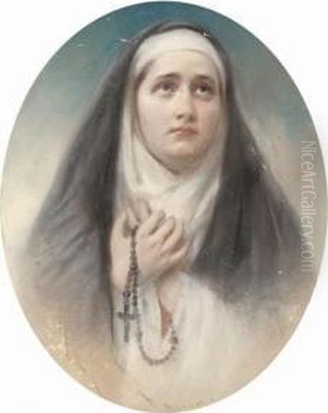 In Prayer
Signed 'theodore Fantin' (lower Center) Oil Painting by Theodore Fantin-Latour