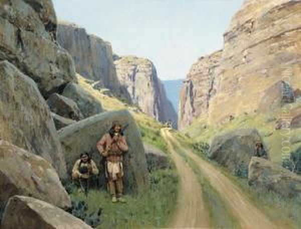 The Ambush
Signed And Dated 'farny '97' (lower Right) Oil Painting by Henry Farny
