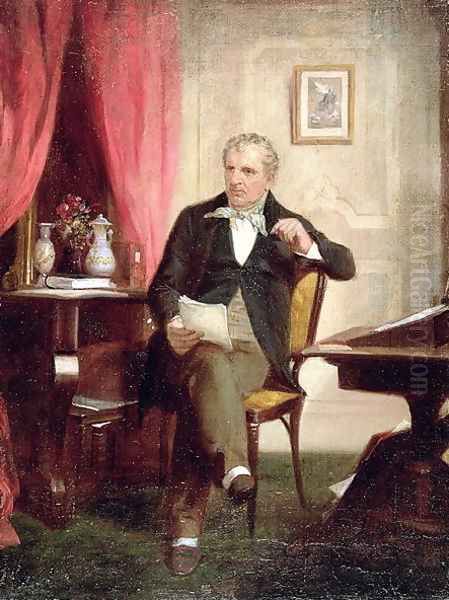 James Fenimore Cooper (1789-1851) Oil Painting by Alonzo Chappel
