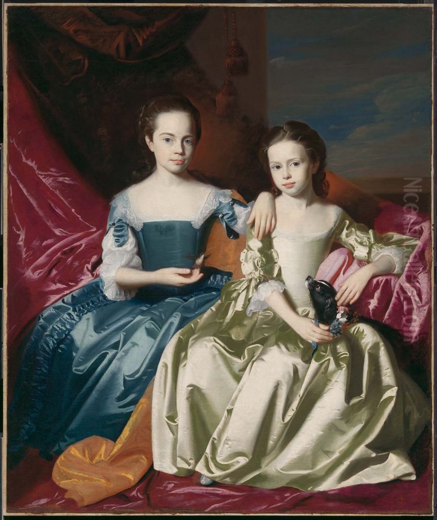 Mary And Elizabeth Royall Oil Painting by John Singleton Copley