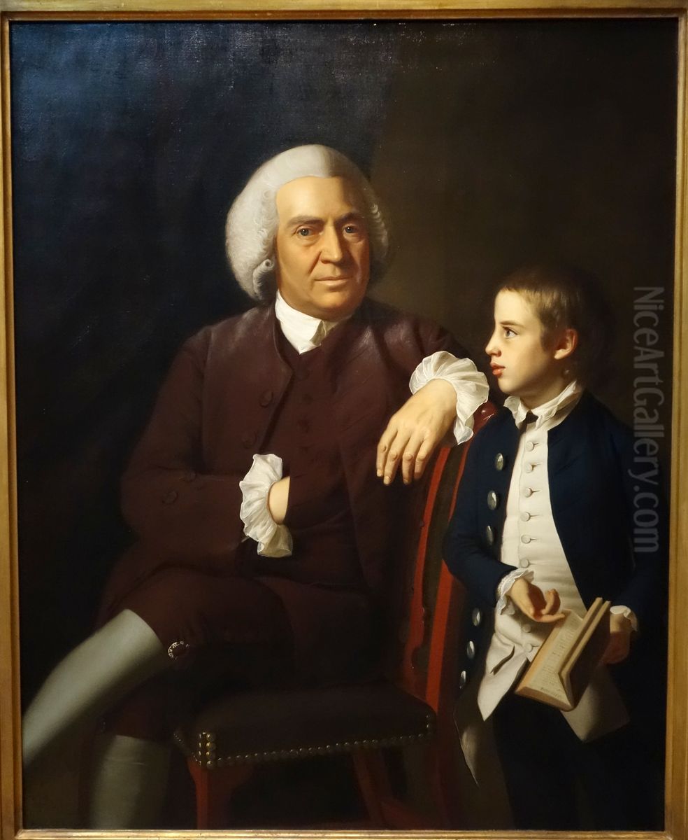William Vassall And His Son Leonard Oil Painting by John Singleton Copley