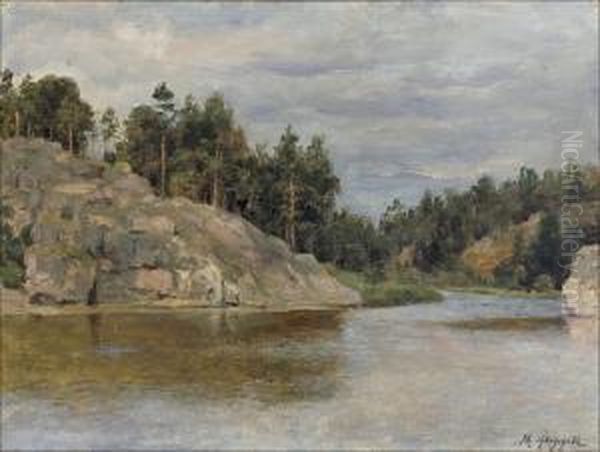 Rantakallioita. Oil Painting by Maria Fedorova