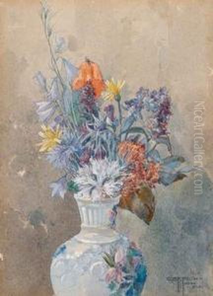 Wiesenblumen Oil Painting by Gustav Feith