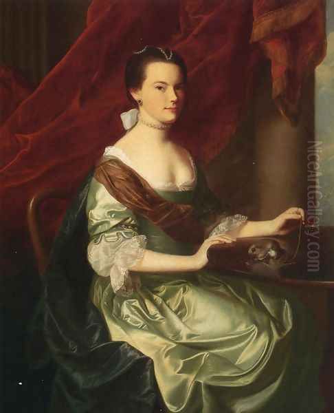Mrs. Theodore Atkinson, Jr (Francis Deering Wentworth) Oil Painting by John Singleton Copley