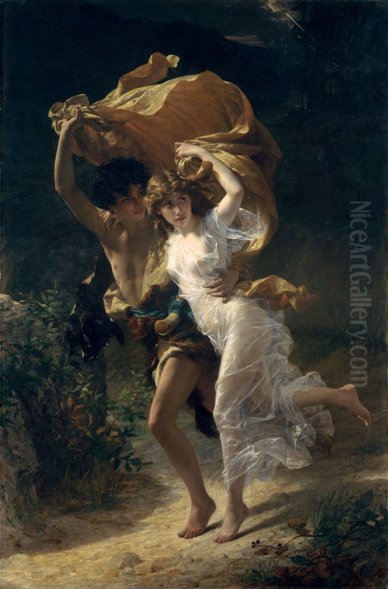 The Storm Oil Painting by Pierre Auguste Cot