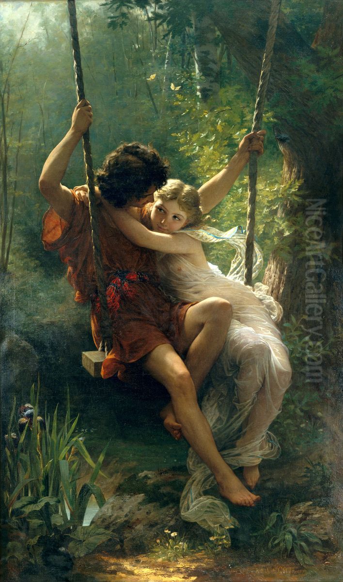 Springtime Oil Painting by Pierre Auguste Cot