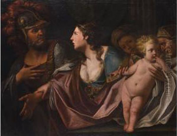 Der Abschied Hectors Von
 Andromache Oil Painting by Arturo Ferrari