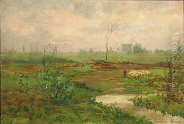 Paesaggio Oil Painting by Emilia Ferrettini Rossotti