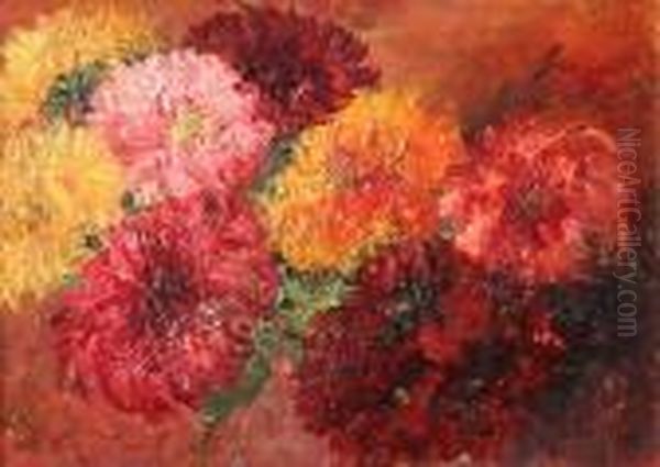 Fiori Oil Painting by Emilia Ferrettini Rossotti