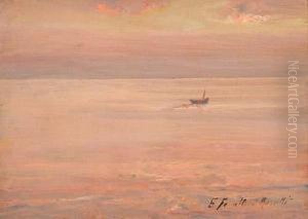 Alba Rosata Oil Painting by Emilia Ferrettini Rossotti