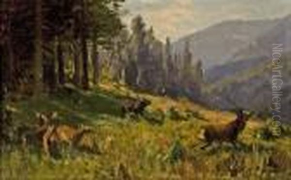 Out Of The Western Woodlands Oil Painting by John Fery