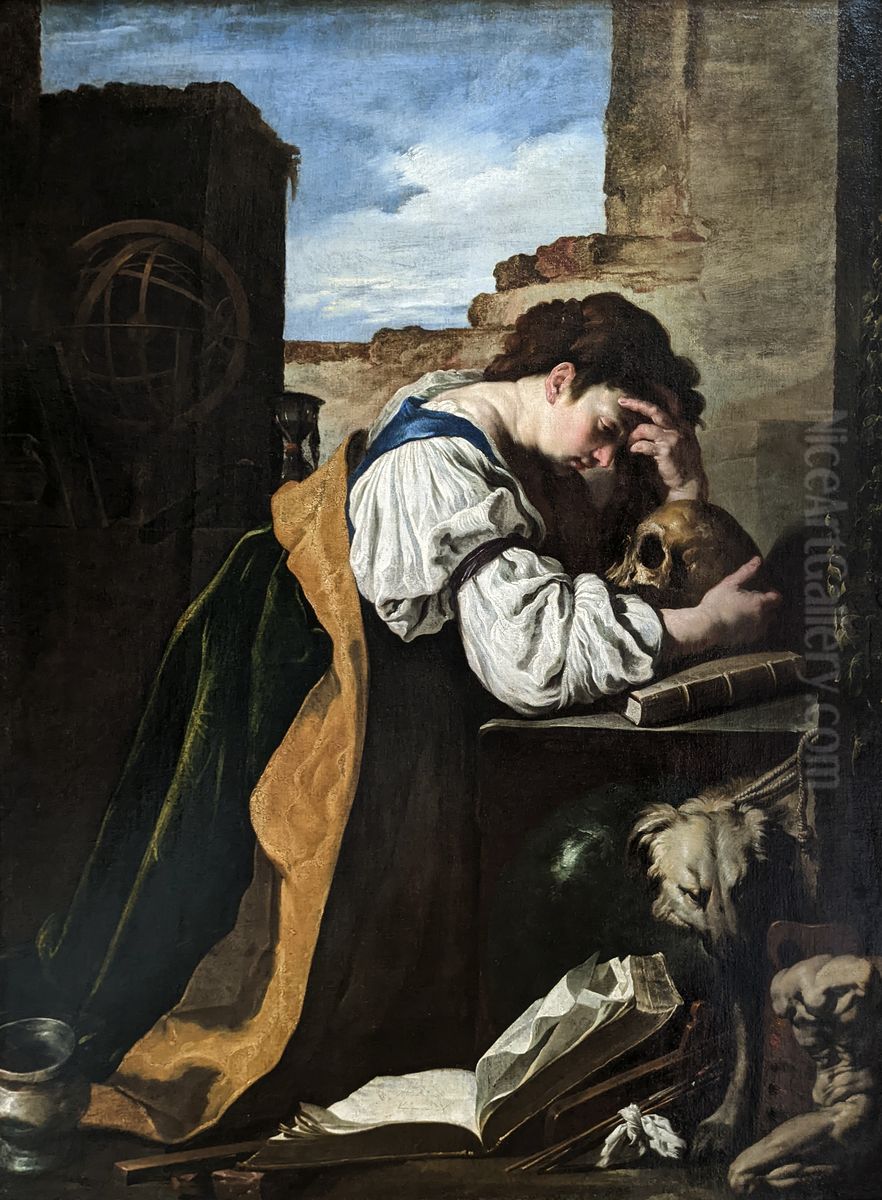 La Melancolie Oil Painting by Domenico Fetti