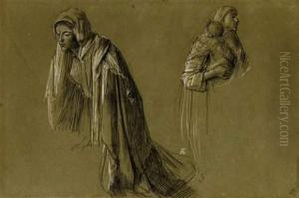 Mary With Child Oil Painting by Anselm Friedrich Feuerbach