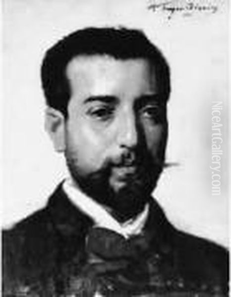 Bey-sur-seille - Paris Oil Painting by Francois Nicolas Augustin Feyen-Perrin