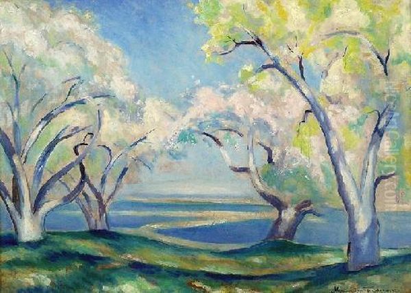 Drzewa Oil Painting by Mieczyslaw Filipkiewicz