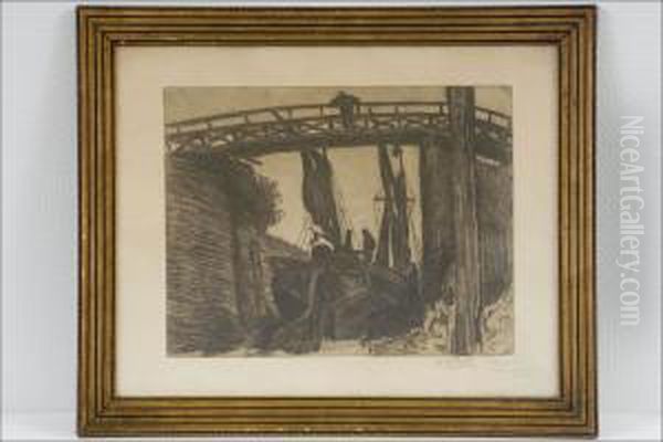 Silta - Bro. Oil Painting by Alfred William Finch