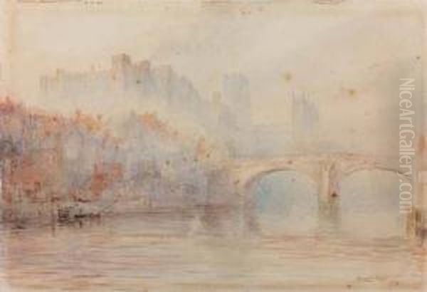 Effetto Di Nebbia - 1904 Oil Painting by Herbert John Finn