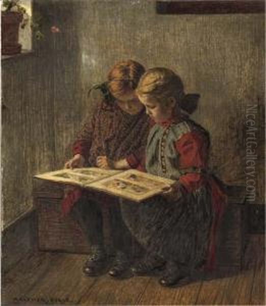 The Picture Book Oil Painting by Walther Firle