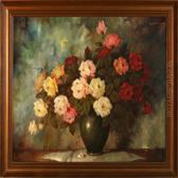 Still Life Oil Painting by Carl Holger Fischer