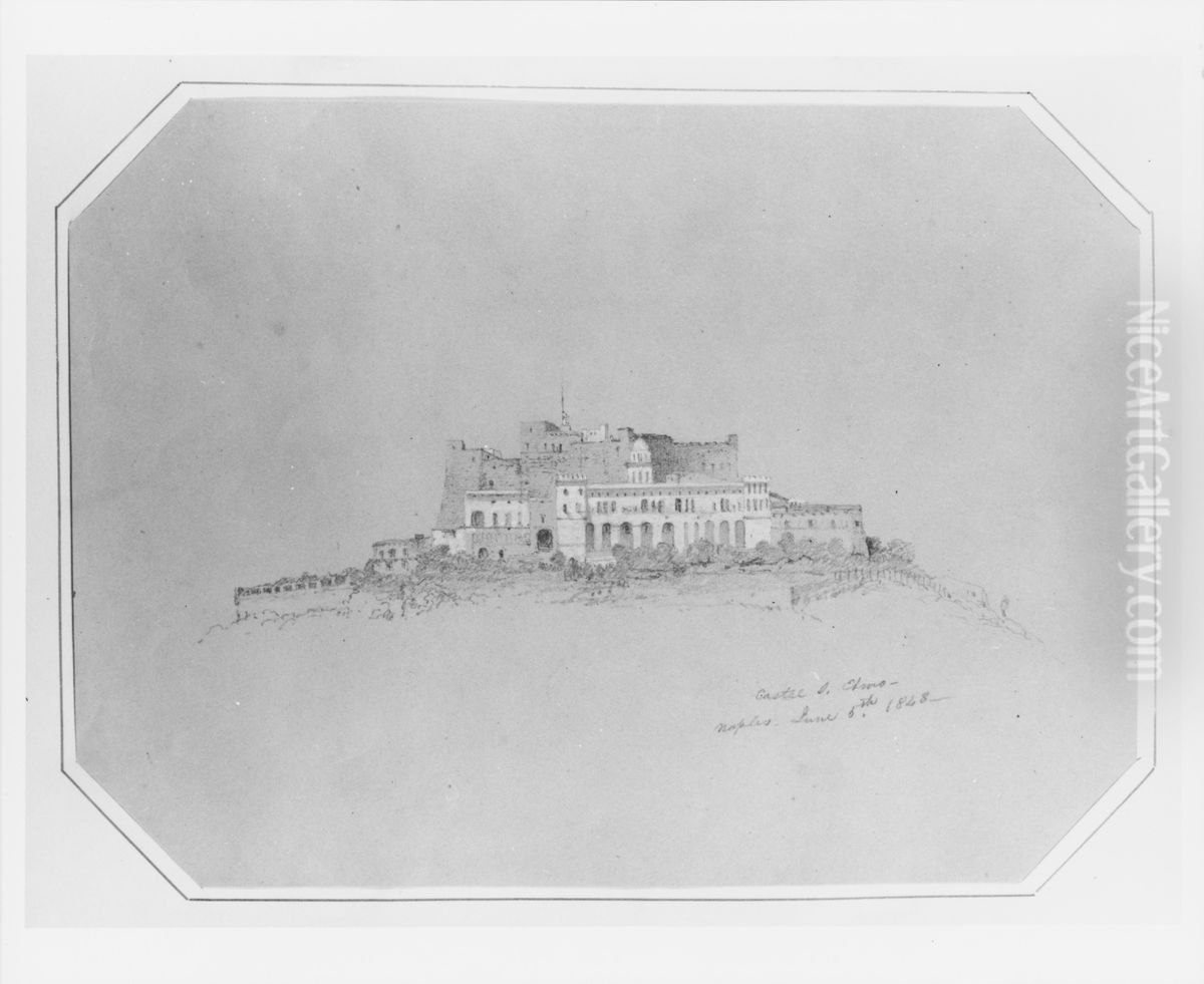 Castel San Elmo (from Cropsey Album) Oil Painting by Jasper Francis Cropsey