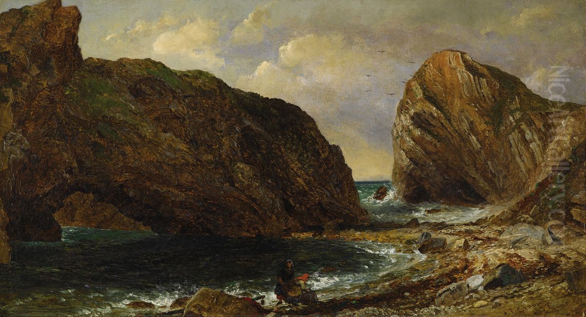 By the Sea, Lulworth Oil Painting by Jasper Francis Cropsey