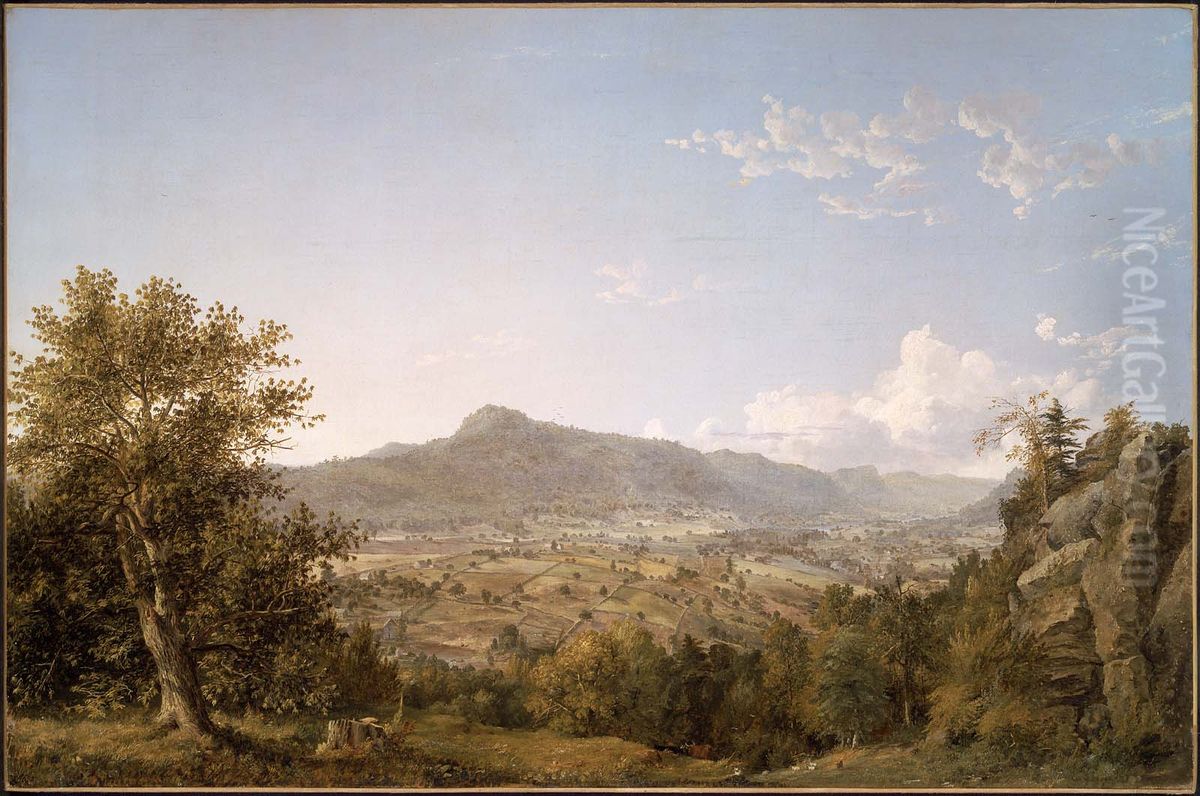 Schatacook Mountain, Housatonic Valley, Connecticut Oil Painting by Jasper Francis Cropsey