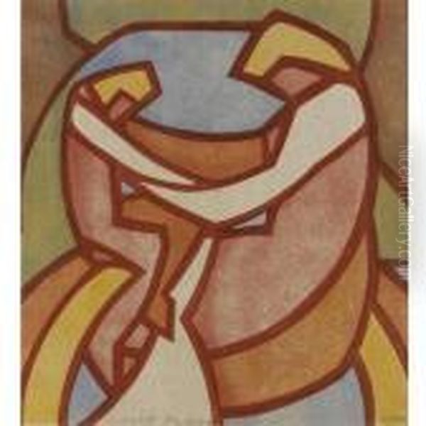 Mother And Child Oil Painting by Claude Flight