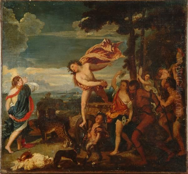 Cornish Riverside Village Oil Painting by Claude Flight