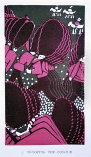 Christmas And Other Feasts And Festivals Oil Painting by Claude Flight