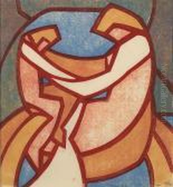 Mother And Child (coppel Cf 16) Oil Painting by Claude Flight