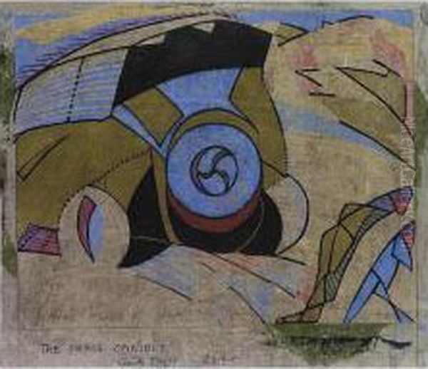 Paris Omnibus (c. Cf. 10) Oil Painting by Claude Flight