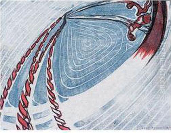 Swing-boats (coppel Cf.5) Oil Painting by Claude Flight