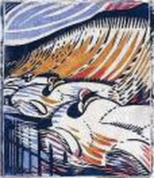 Brooklands (coppel Cf.30) Oil Painting by Claude Flight