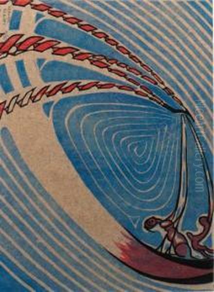 Swing-boats (coppel Cf5) Oil Painting by Claude Flight