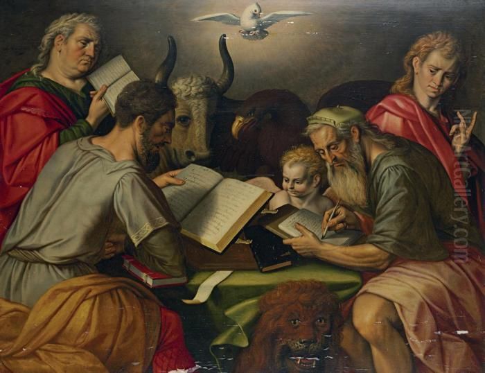 The Four Evangelists Oil Painting by Frans Floris