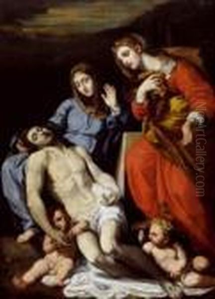 La Deposition Du Christ Oil Painting by Frans Floris