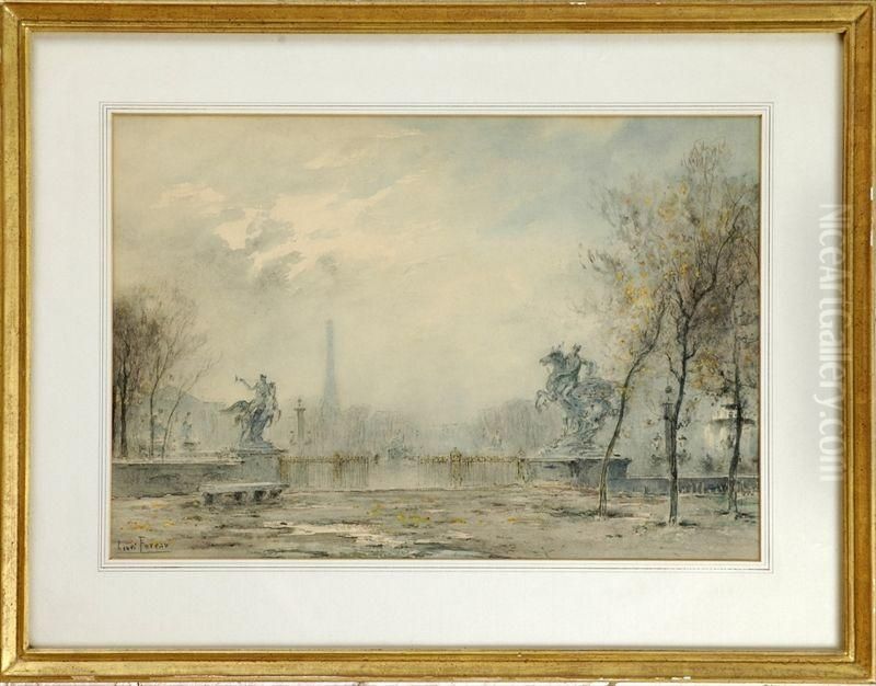 Parisian Scene Oil Painting by Henri Foreau