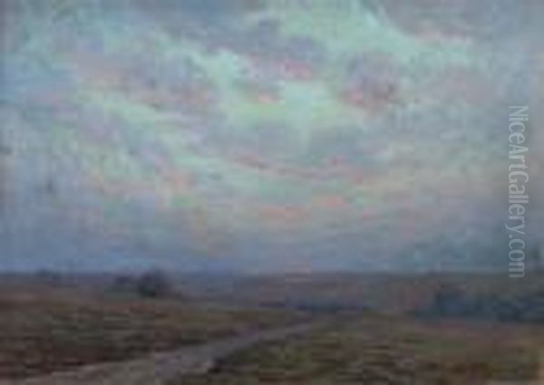 Coucher De Soleil Oil Painting by Henri Foreau