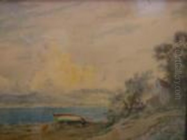 Pecheur Regagnant Le Rivage Oil Painting by Henri Foreau