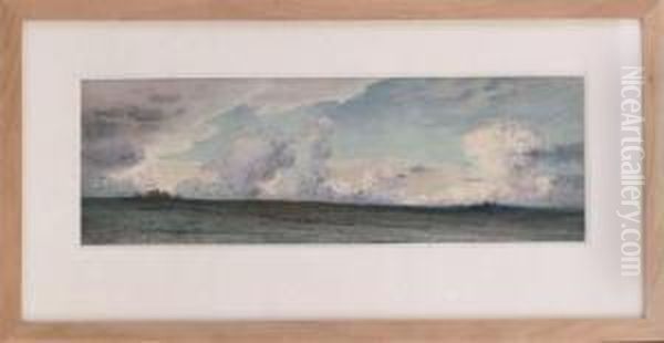 A Cloudy Sky Oil Painting by Henri Foreau