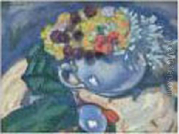 Dessin Bouquet De Fleurs Oil Painting by Rodolphe Fornerod