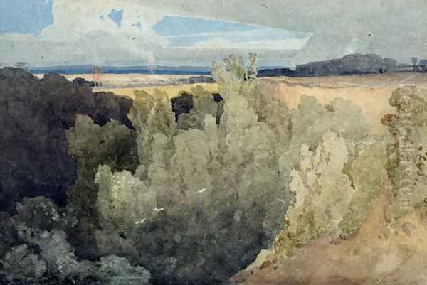 Brignall Banks on the Greta Oil Painting by John Sell Cotman
